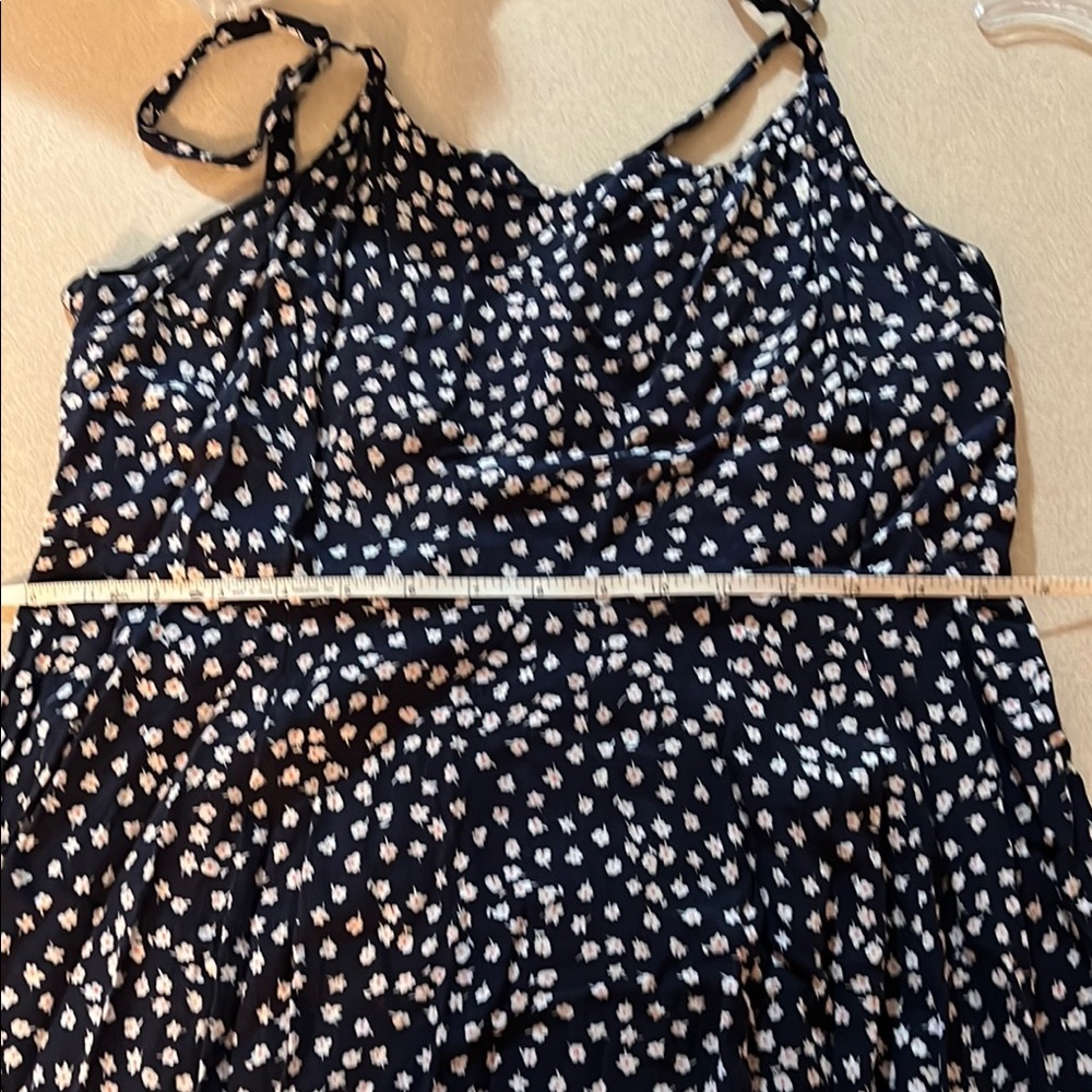 GAP Navy and White Polka Dot Mini Dress - Picture 3 of 8